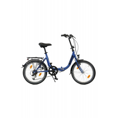 Retro skladací bicykel Lavida 20'' Husar 6 prevodový 15,5" modrá